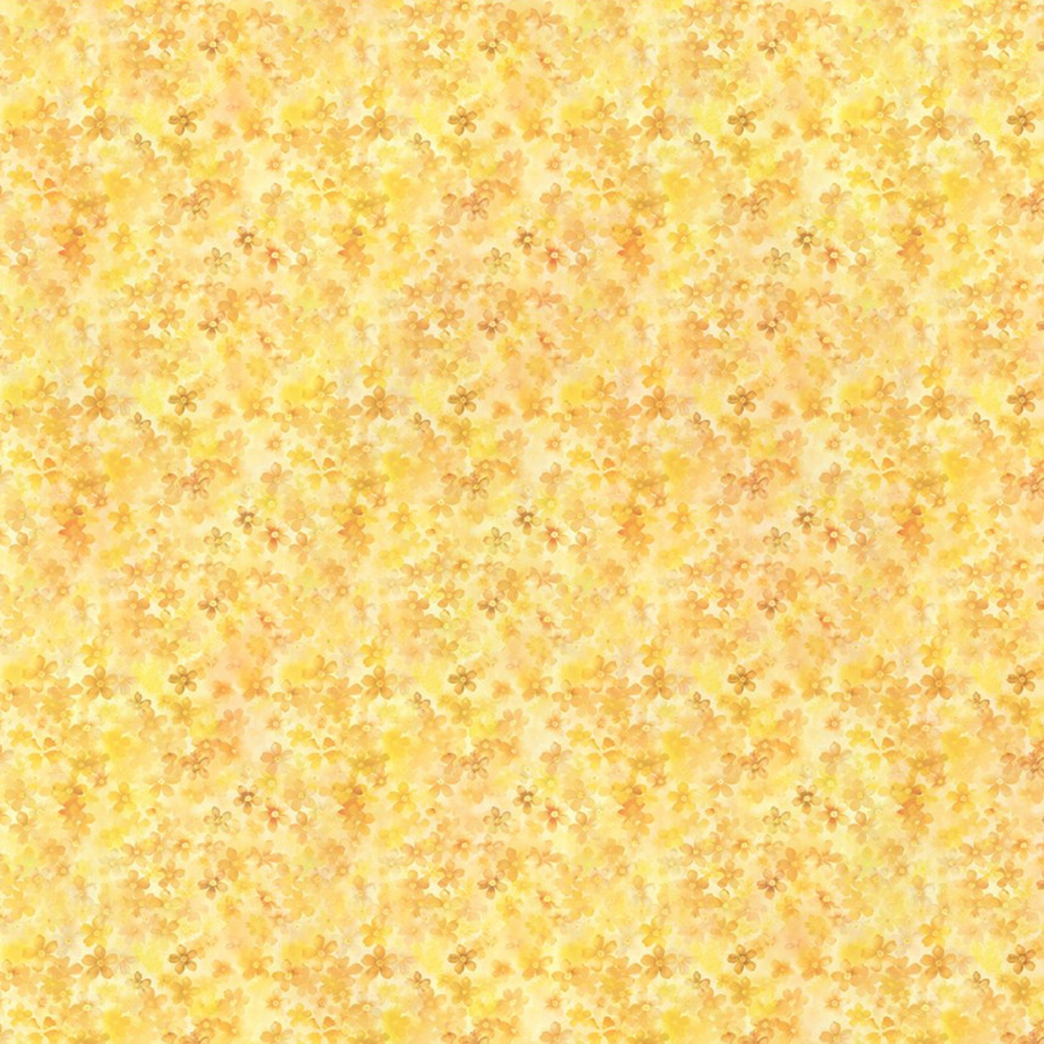 Yellow floral patterned fabric