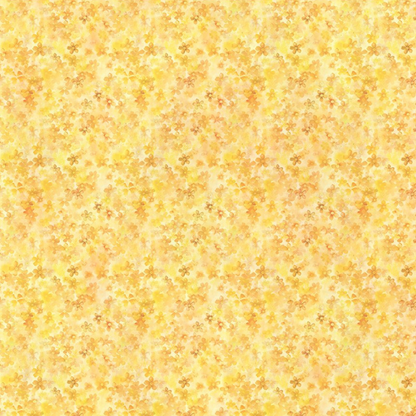 Yellow floral patterned fabric