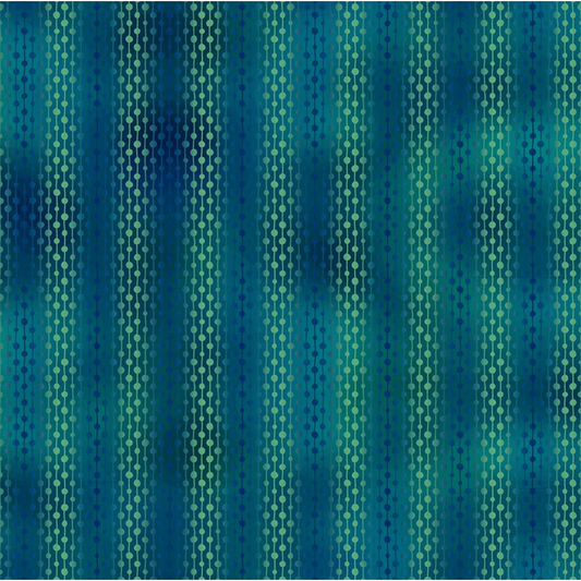La Luna Teal Ombre Stripe