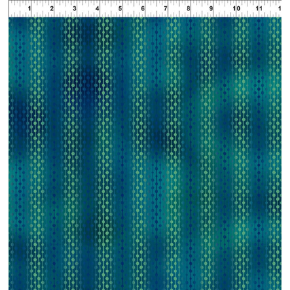 La Luna Teal Ombre Stripe