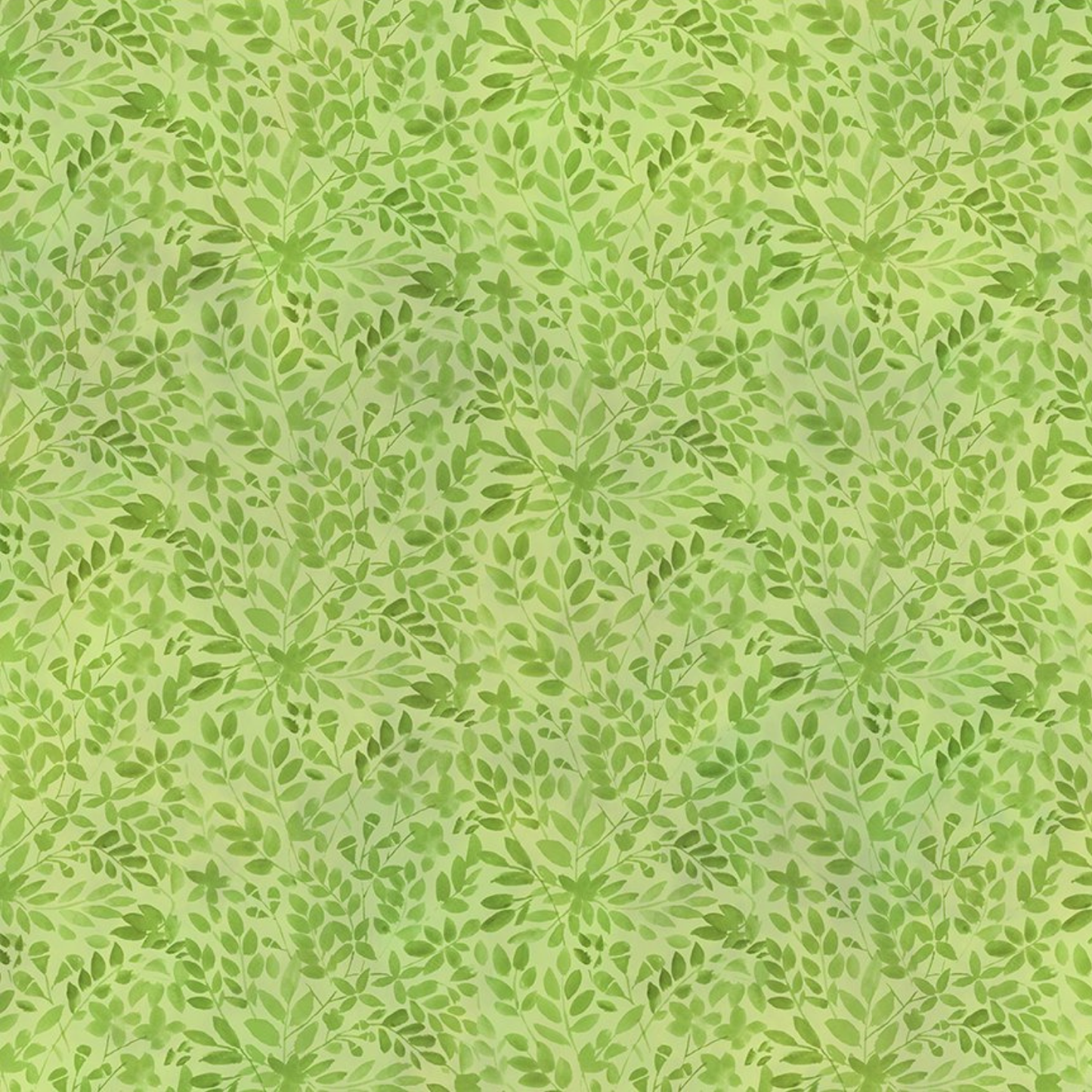 Green leaf pattern on a green background