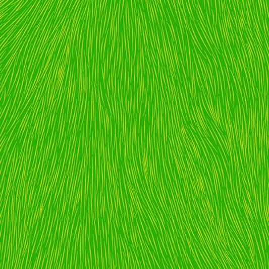 Green fabric with wavy pattern