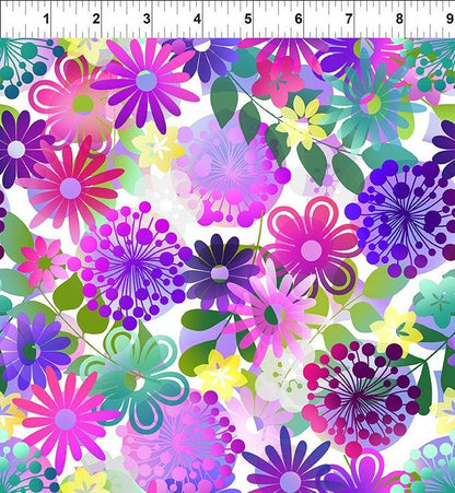 Un petit jardin Groovy Garden en violet