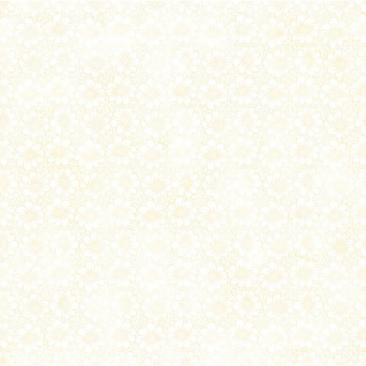 A light cream fabric with a subtle, repeating floral motif in pale ivory and off-white.