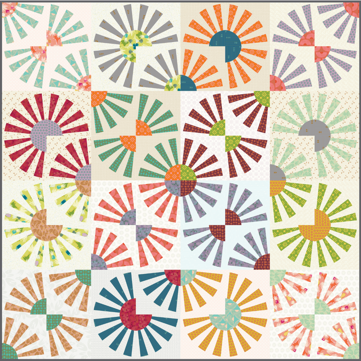 70 & Sunny/Sunny Rays Quilt Pattern