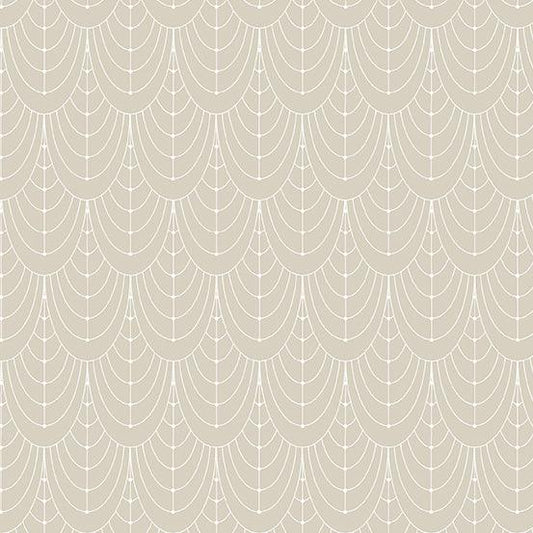 Century Prints Deco Curtains in Champagne - 12" Remnant Piece