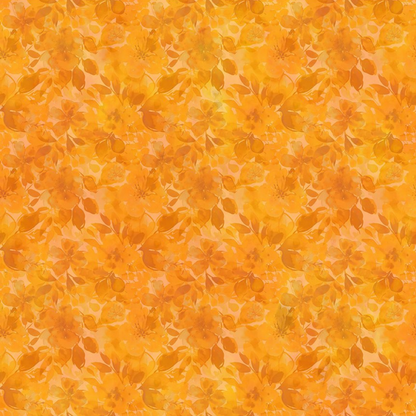 Floral pattern on a yellow background
