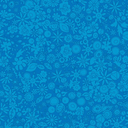 Sun Print 2024 Woodland in Cobalt - Mercury Craft Co.