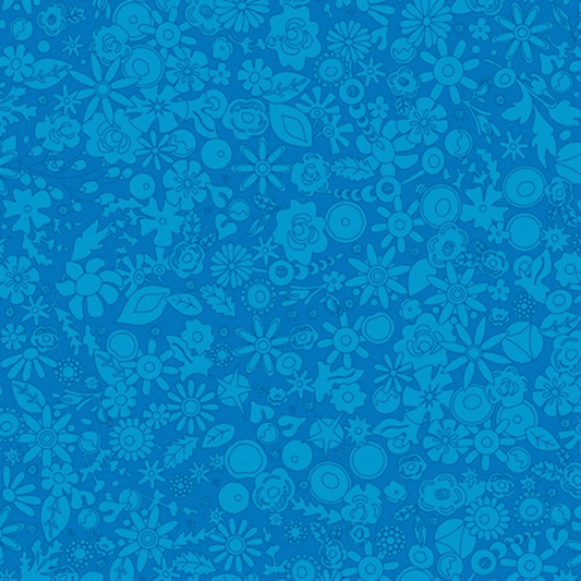 Sun Print 2024 Woodland in Cobalt - Mercury Craft Co.