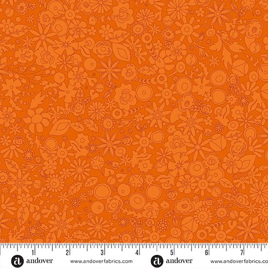 A 790 O Sun Print 2024 Woodland in Tangerine