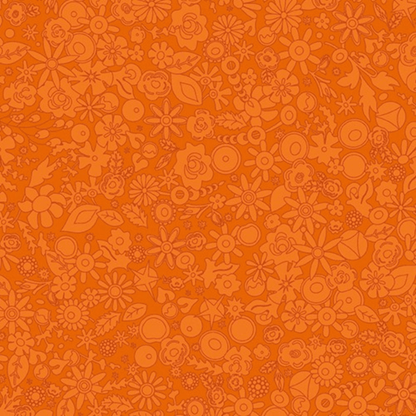 Sun Print 2024 Woodland in Tangerine - Mercury Craft Co.