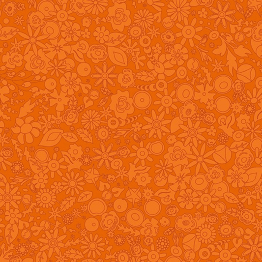 Sun Print 2024 Woodland in Tangerine - Mercury Craft Co.