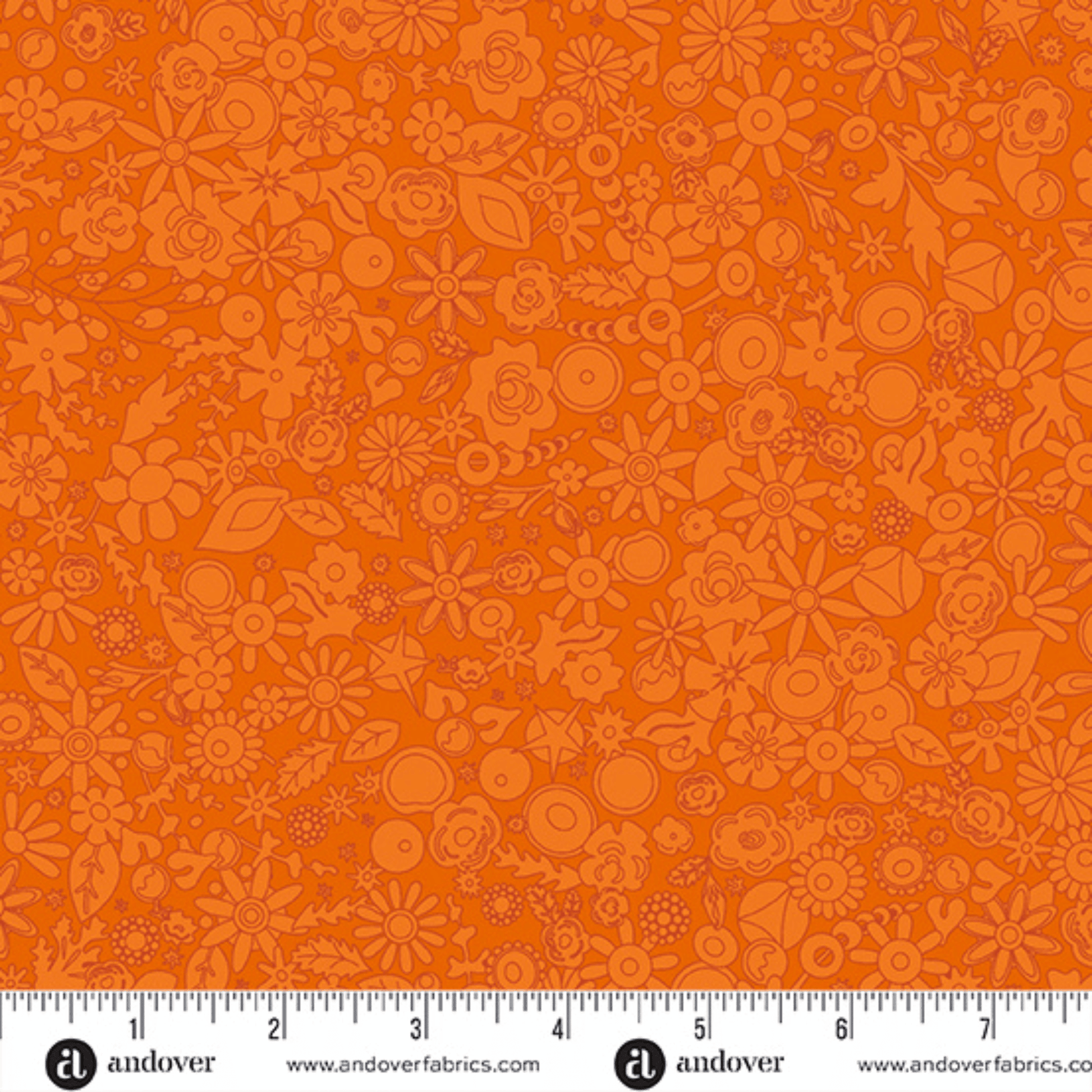 Sun Print 2024 Woodland in Tangerine - Mercury Craft Co.