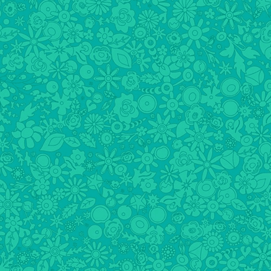 Sun Print 2024 Woodland in Teal - Mercury Craft Co.