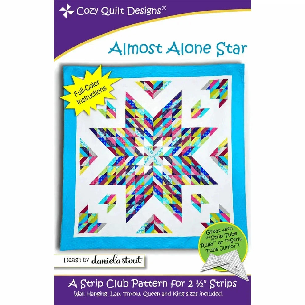 Almost Alone Star Quilt Pattern - Cozy Quilt Designs – Mercury Craft Co.