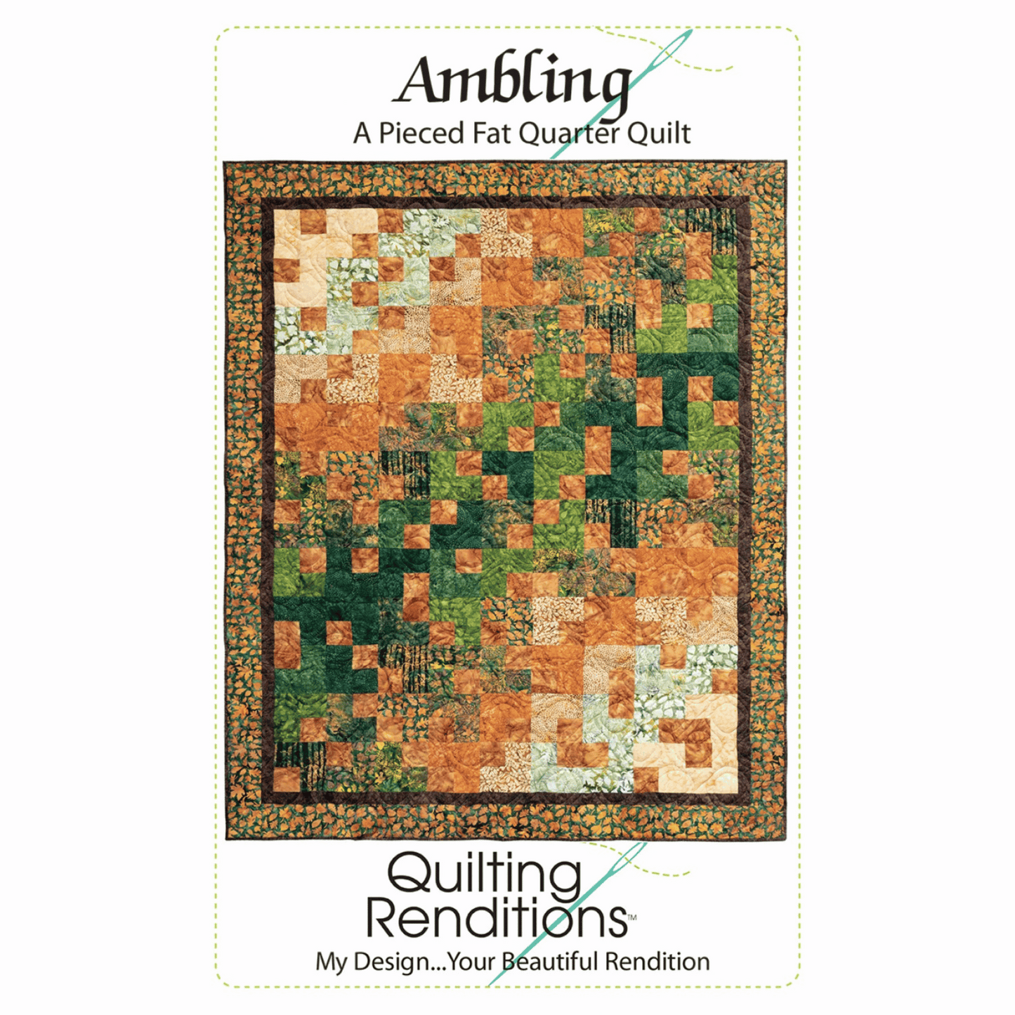 The Ambling Quilt Pattern is a great fat quarter-friendly project that is perfect for beginner quilters and up. Featuring simple patchwork squares and rectangles in a colorful gradient, this versatile quilt is both fun and quick to sew.