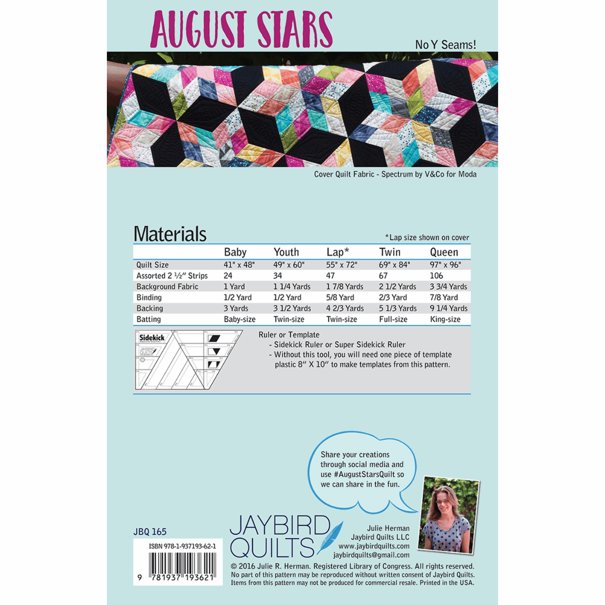 August Stars Quilt Pattern - Mercury Craft Co.