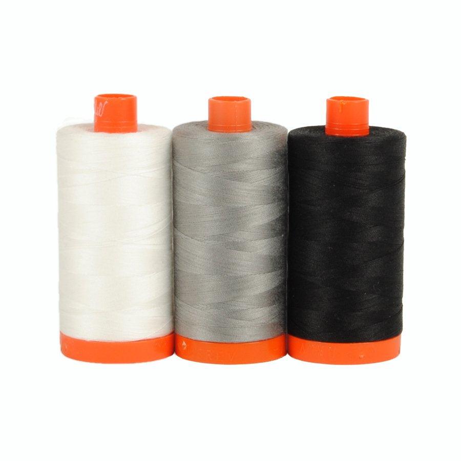 Aurifil Color Builders - Carrara Black/White