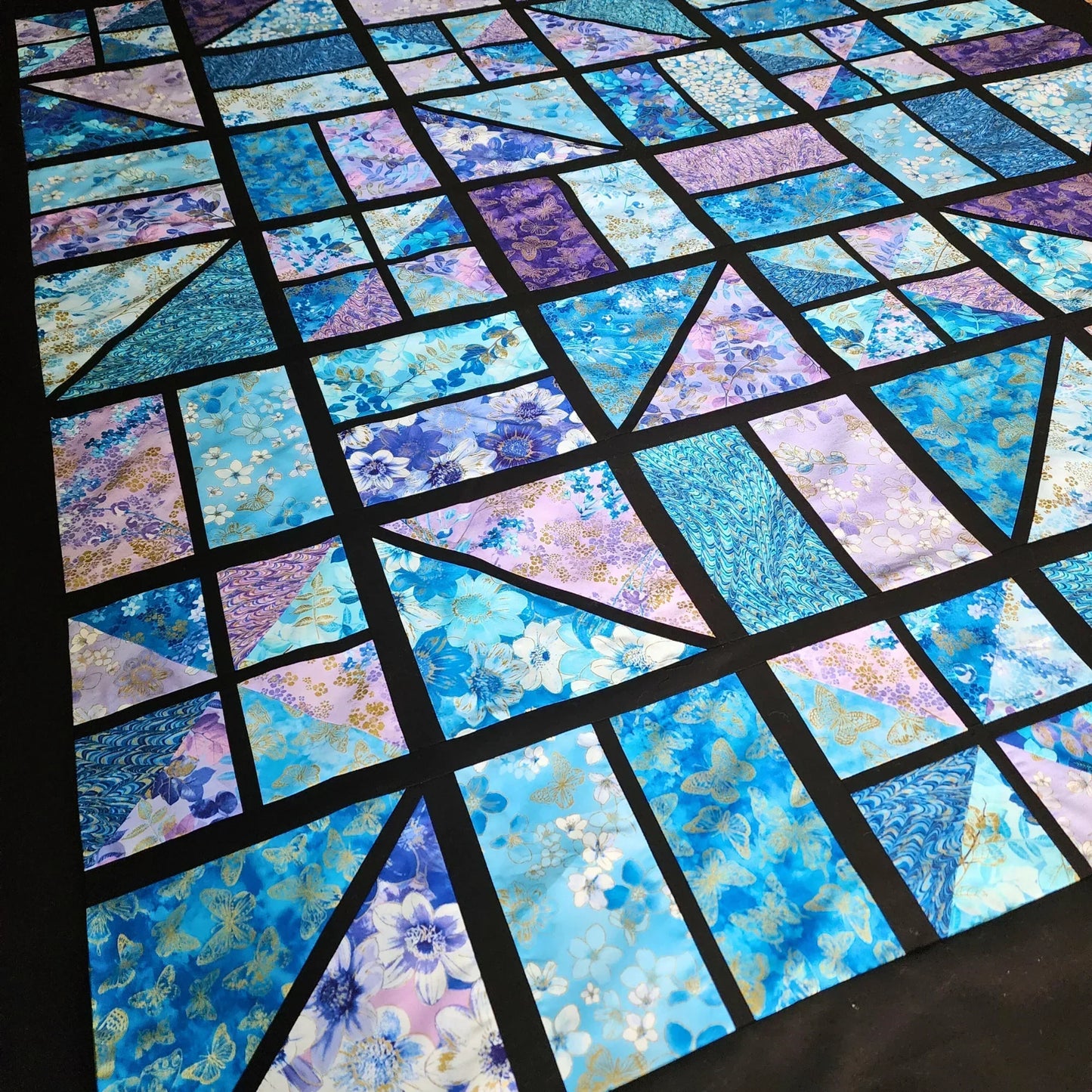 Metallic Impressions Backslash Quilt Kit - Mercury Craft Co.