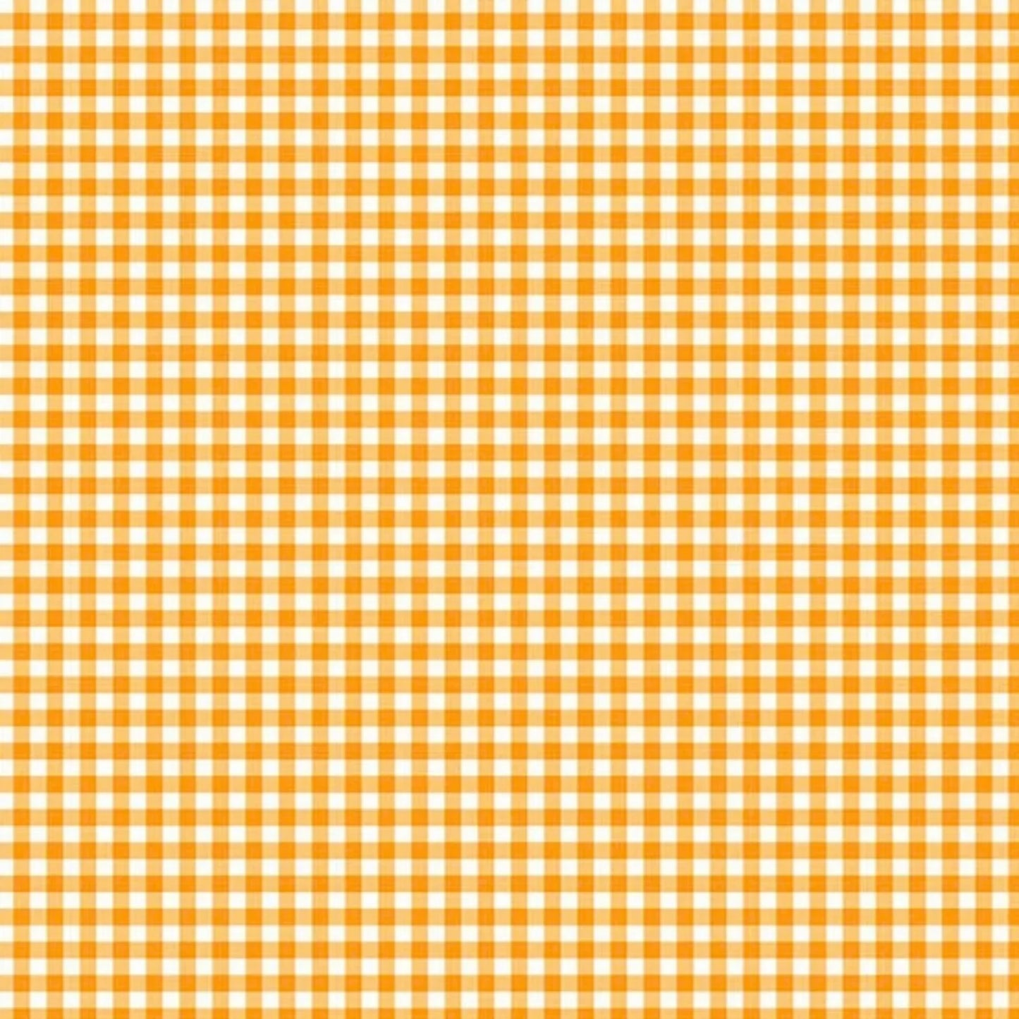Fabric with a tiny orange and white checkered pattern
