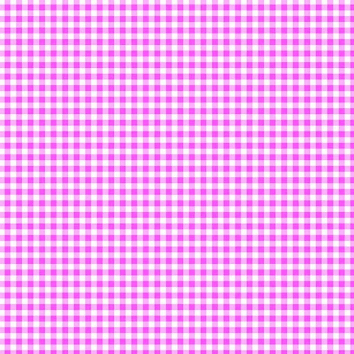 Bright pink and white gingham pattern