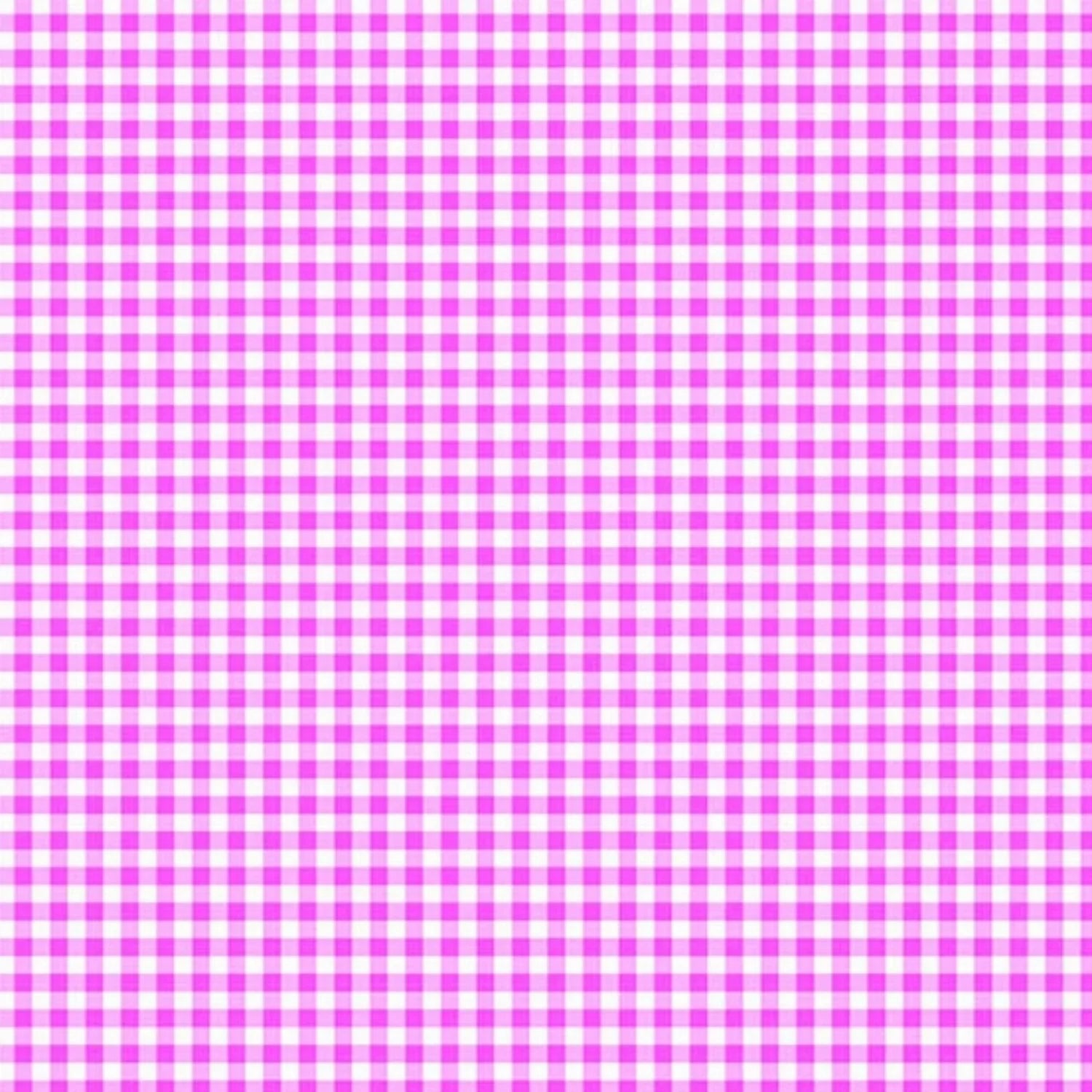 Bright pink and white gingham pattern