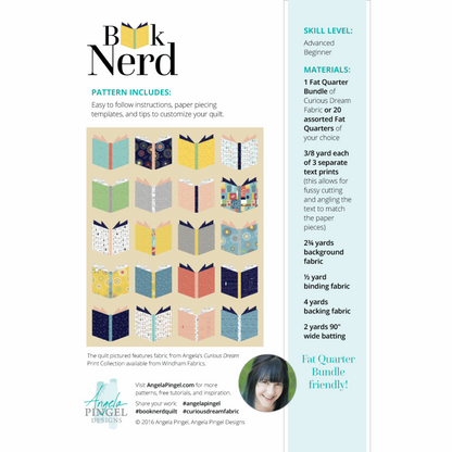 Book Nerd Quilt Pattern