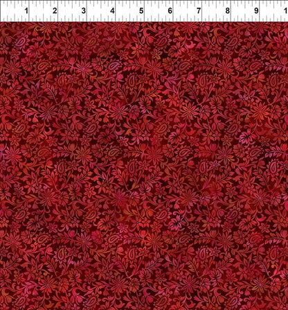 Brocade In Crimson Ruler