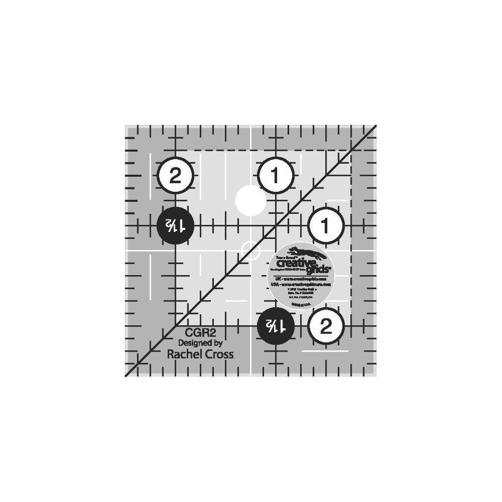 Regla de colcha cuadrada de 2 1/2"