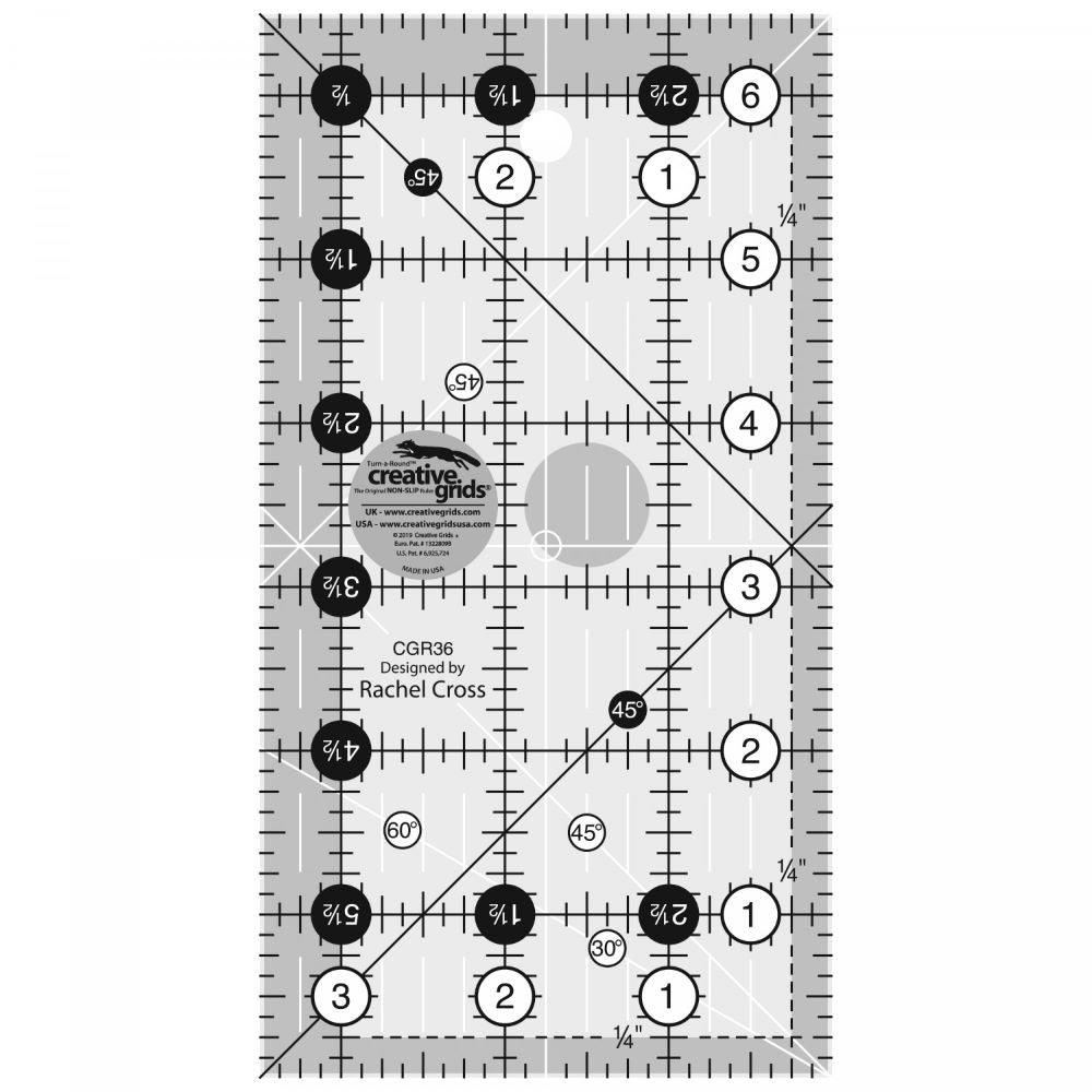 3 1/2" x 6 1/2" Quilt Ruler - Mercury Craft Co.