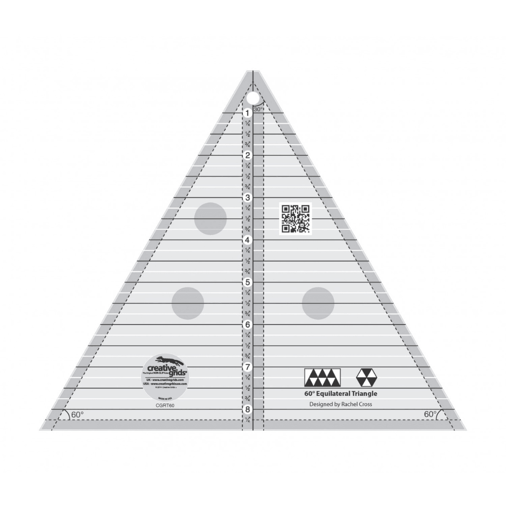 60 Degree Triangle 8 1/2" Ruler