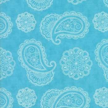 Caravan Roundup Blue Paisley