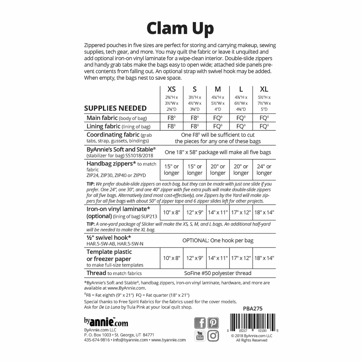 Clam Up Pattern