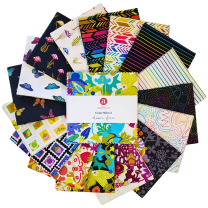 Color Wheel Single Scoop 5" Charm Squares - Mercury Craft Co.