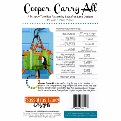 Cooper Carry All Tote Pattern