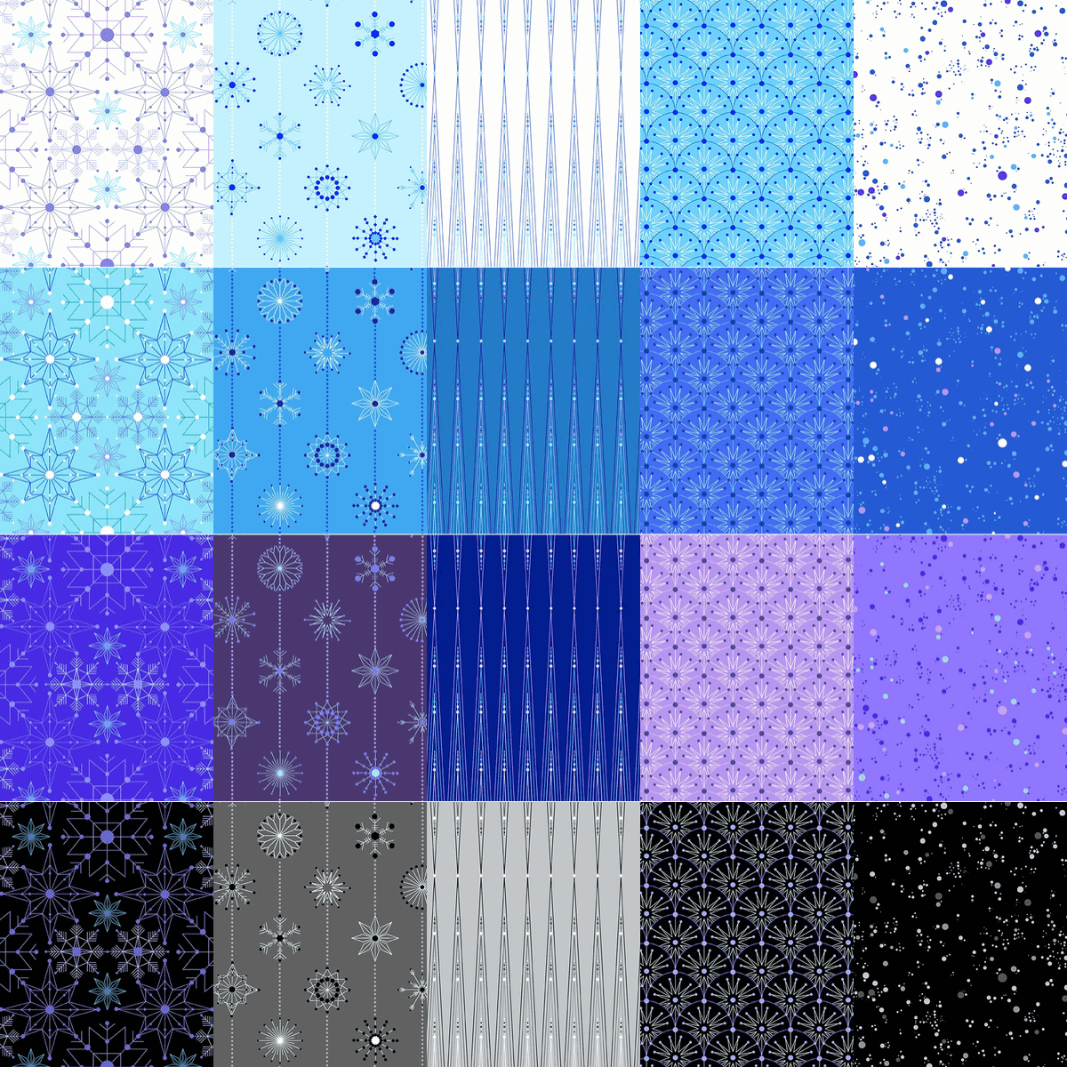 Deco Frost Fat Quarter Bundle - Mercury Craft Co.