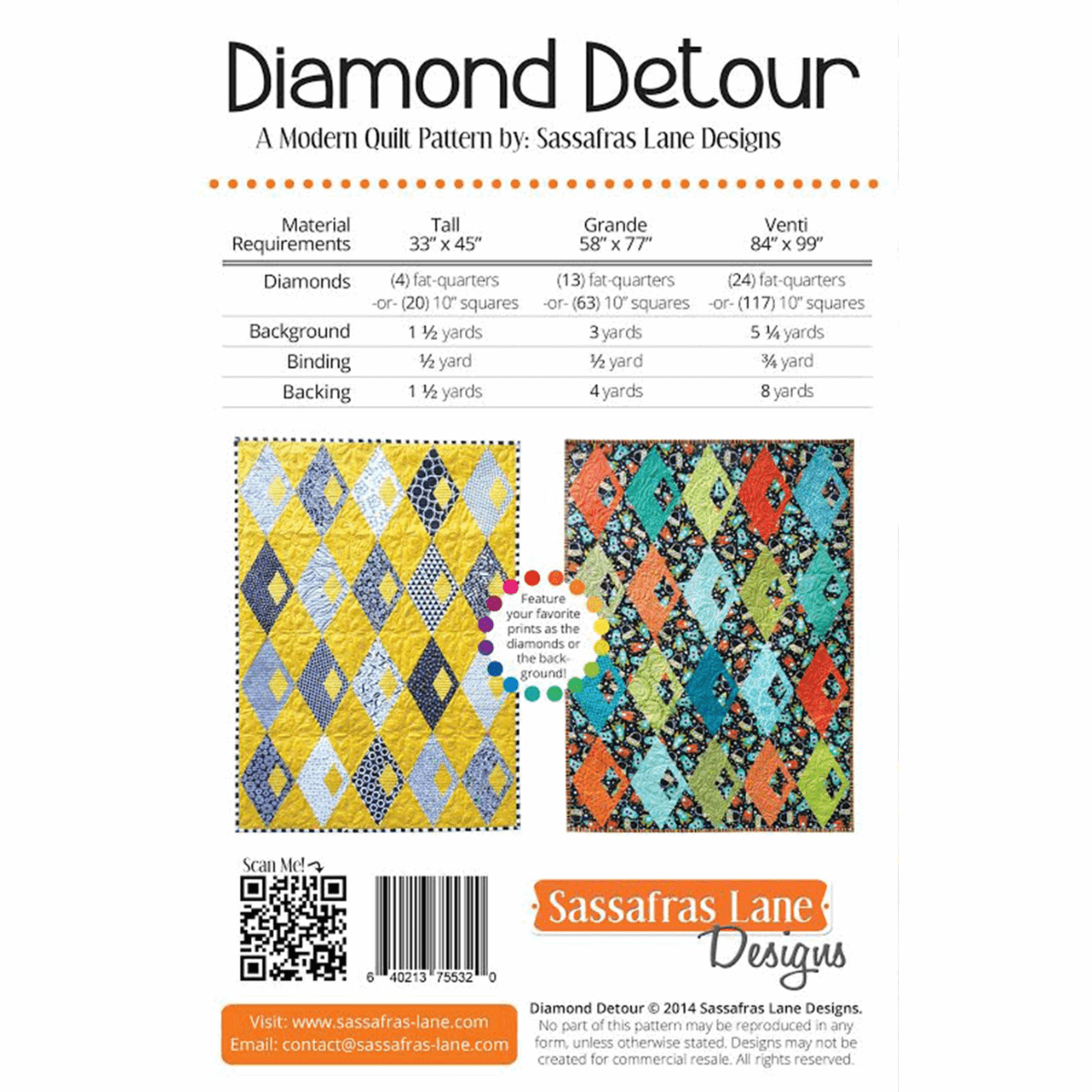 Diamond Detour Quilt Pattern