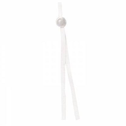 Drawstring Mask Elastic White 6ct