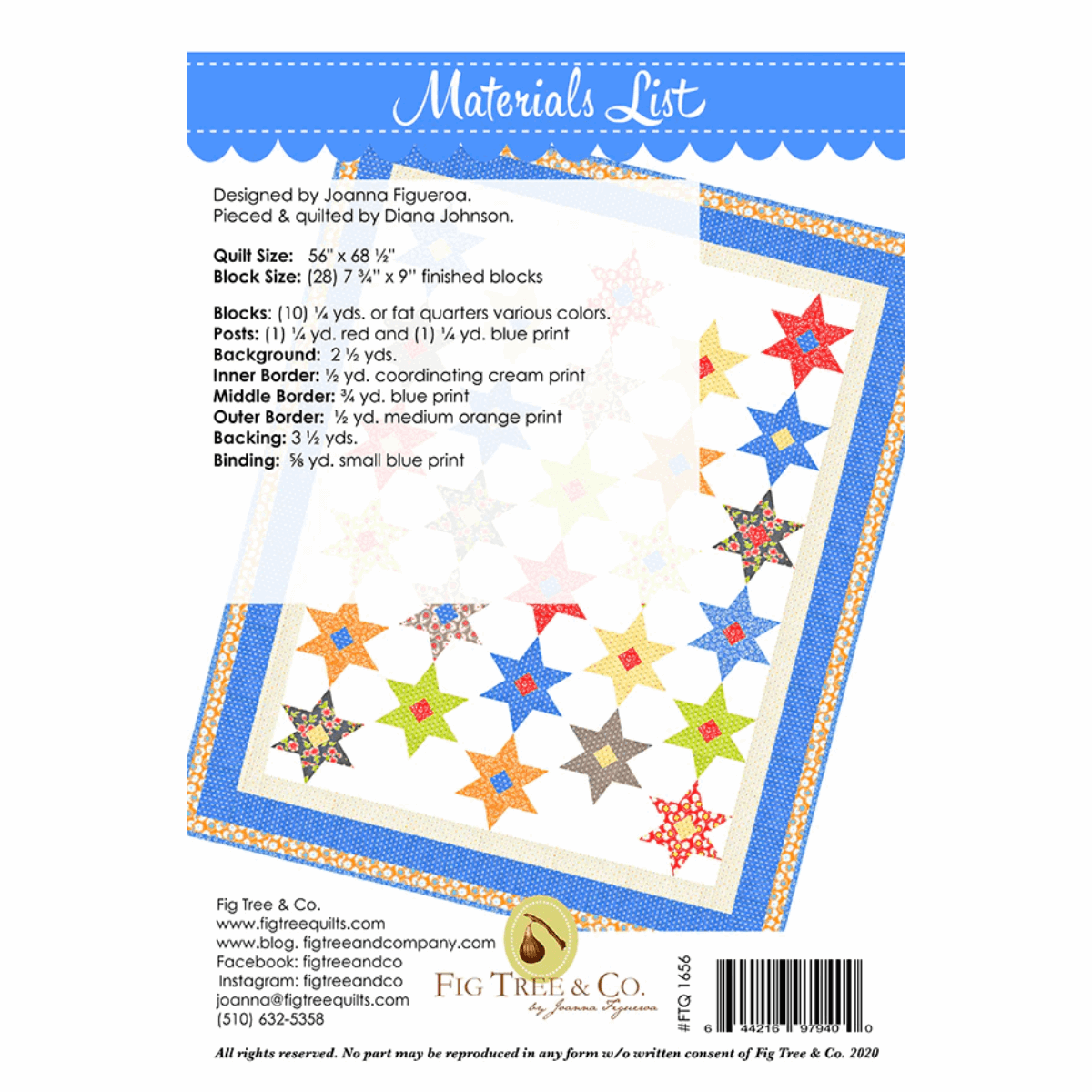 Estrellas Quilt Pattern