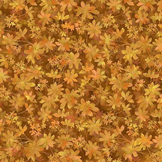 Falling Leaves In Gold