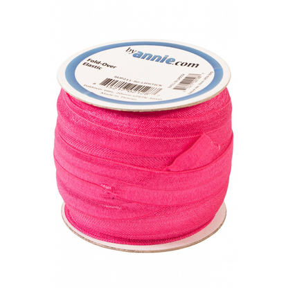 Fold-over Elastic in Lipstick Yardage