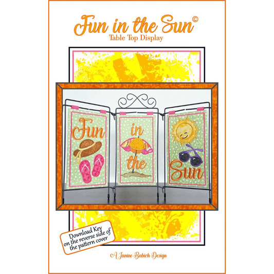 Fun In The Sun Table Top Embroidery Pattern