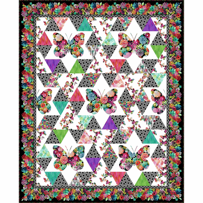 A Groovy Garden Butterfly Quilt Pattern - Mercury Craft Co.