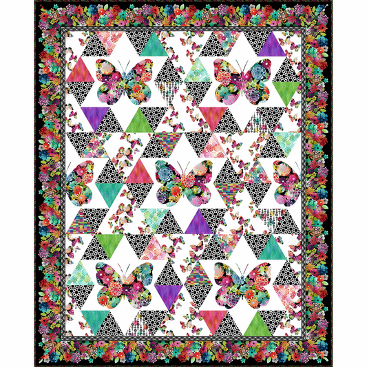 A Groovy Garden Butterfly Quilt Pattern