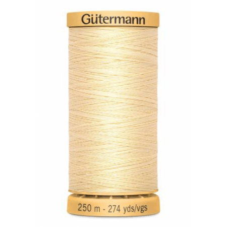 Gutermann Cream #1105 50wt 273yds Natural Cotton Thread