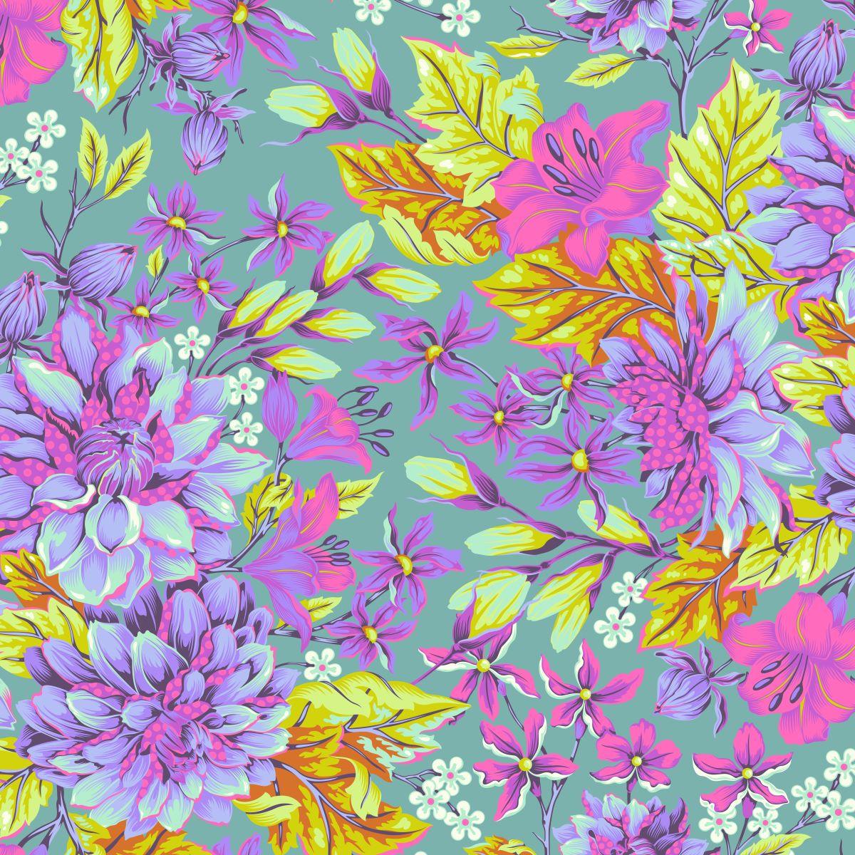 Untamed Hello Dahlia 108" Wide Back in Cosmic - Mercury Craft Co.