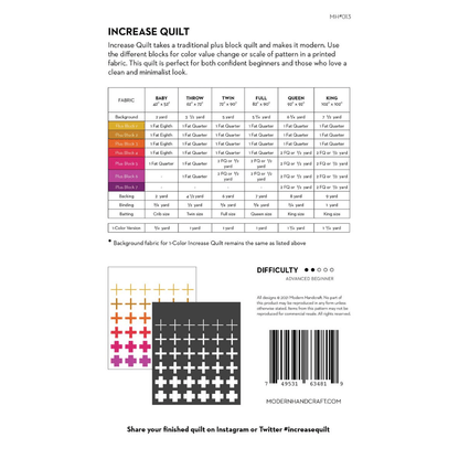 Increase Quilt Pattern