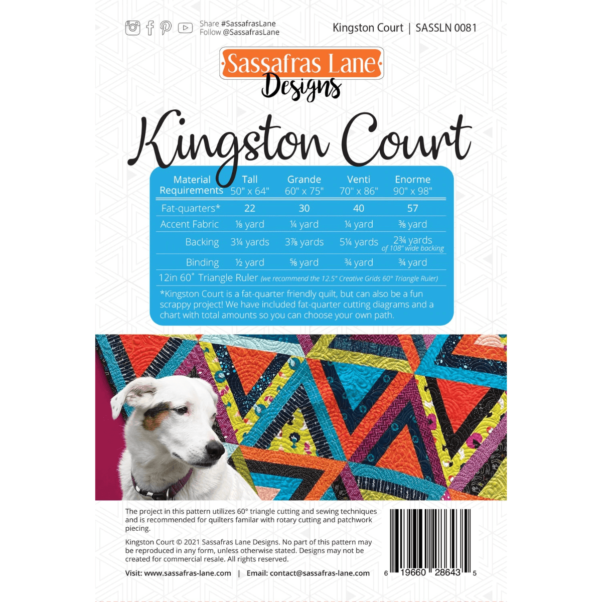 Kingston Court Quilt Pattern - Mercury Craft Co.