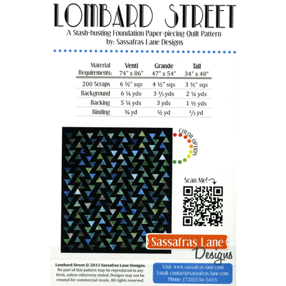 Lombard Street Quilt Pattern