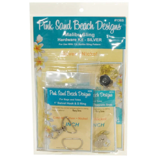 Malibu Sling Hardware Set in Silver